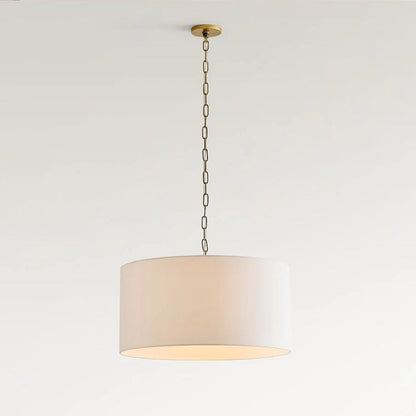 Rowan Linen Drum Pendant Light for Kitchen