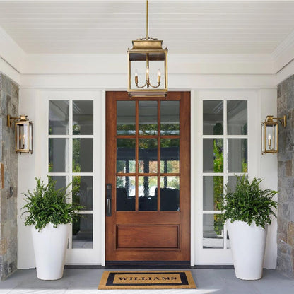 Guard Outdoor Brass Metal Pendant Light