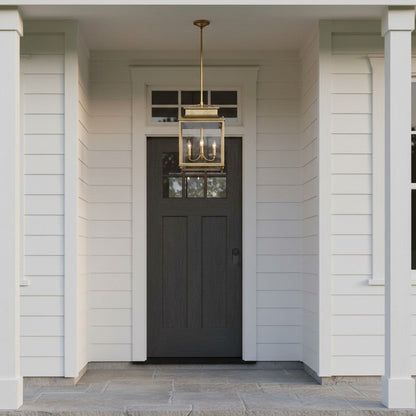 Guard Outdoor Brass Metal Pendant Light