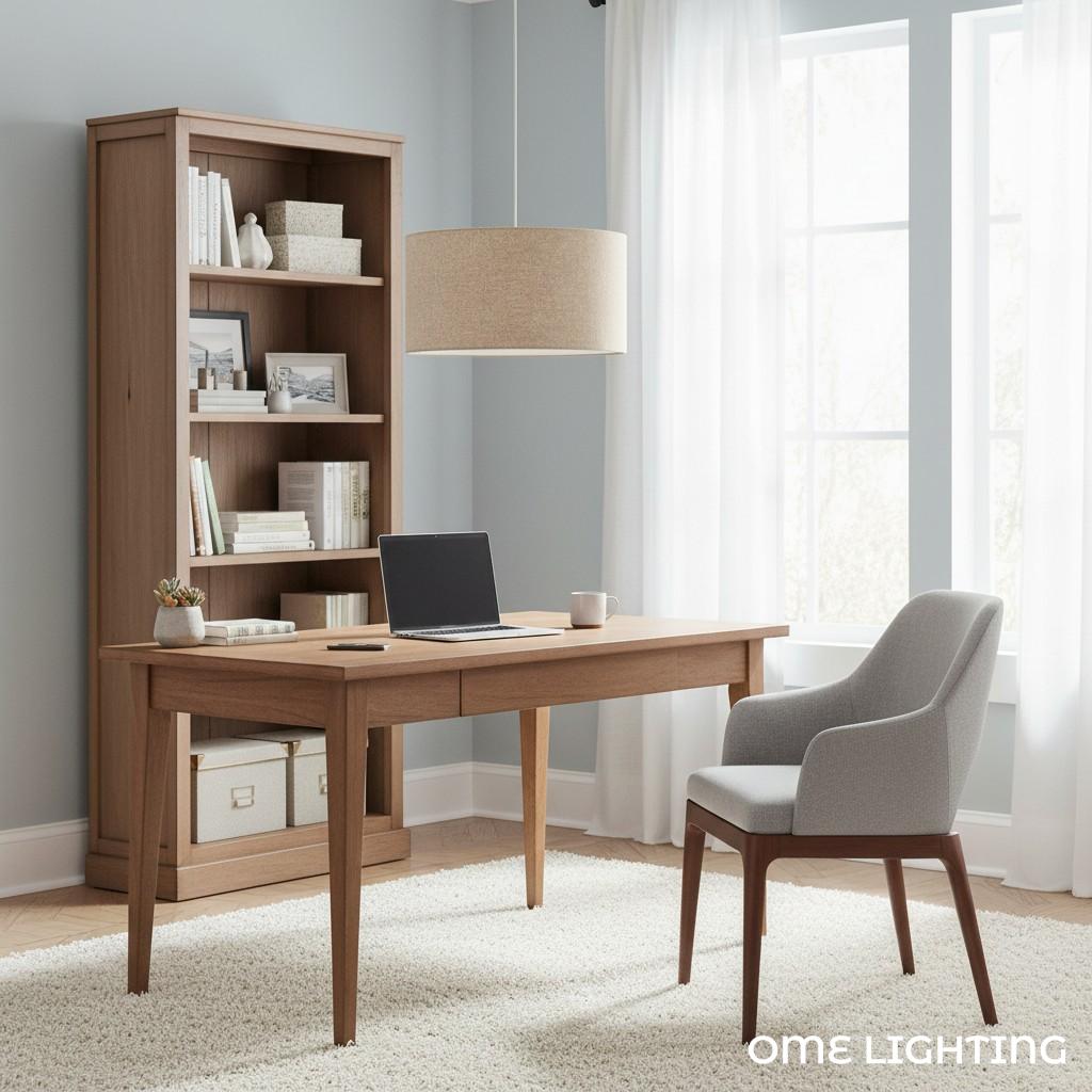 
Rowan Linen Drum Pendant Light Transitional Living