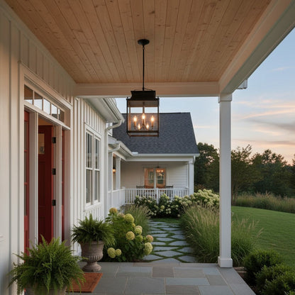 Guard Outdoor Brass Metal Pendant Light