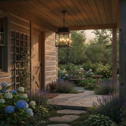 Guard Outdoor Brass Metal Pendant Light