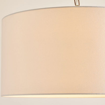 Rowan Linen Drum Pendant Light for Kitchen