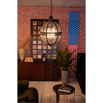 Svelte Vintage Industrial Glass Pendant Light