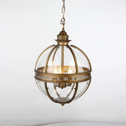 Svelte Vintage Industrial Glass Pendant Light