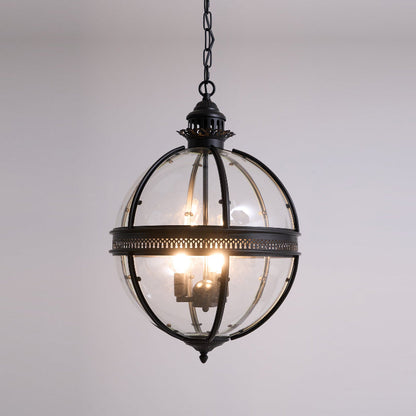 Svelte Vintage Industrial Glass Pendant Light