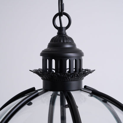 Svelte Vintage Industrial Glass Pendant Light