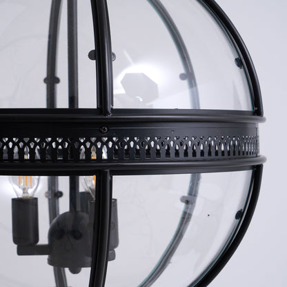 Svelte Vintage Industrial Glass Pendant Light