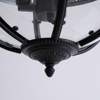 Svelte Vintage Industrial Glass Pendant Light