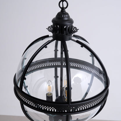 Svelte Vintage Industrial Glass Pendant Light