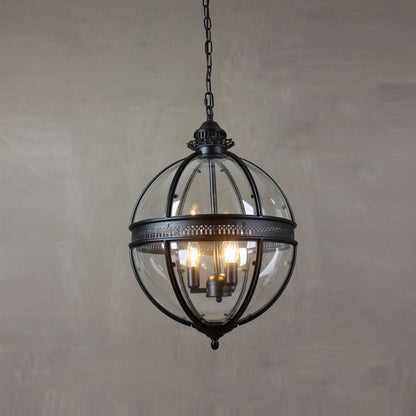 Svelte Vintage Industrial Glass Pendant Light