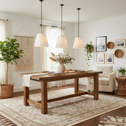 Grace Fabric Pleated Shade Pendant Light